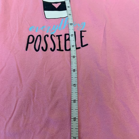 Secret Treasures Pink Lounge/Sleepwear Tee Shirt Size Large - Picture 5 of 6